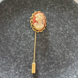 Miniature Cameo Stick Pin